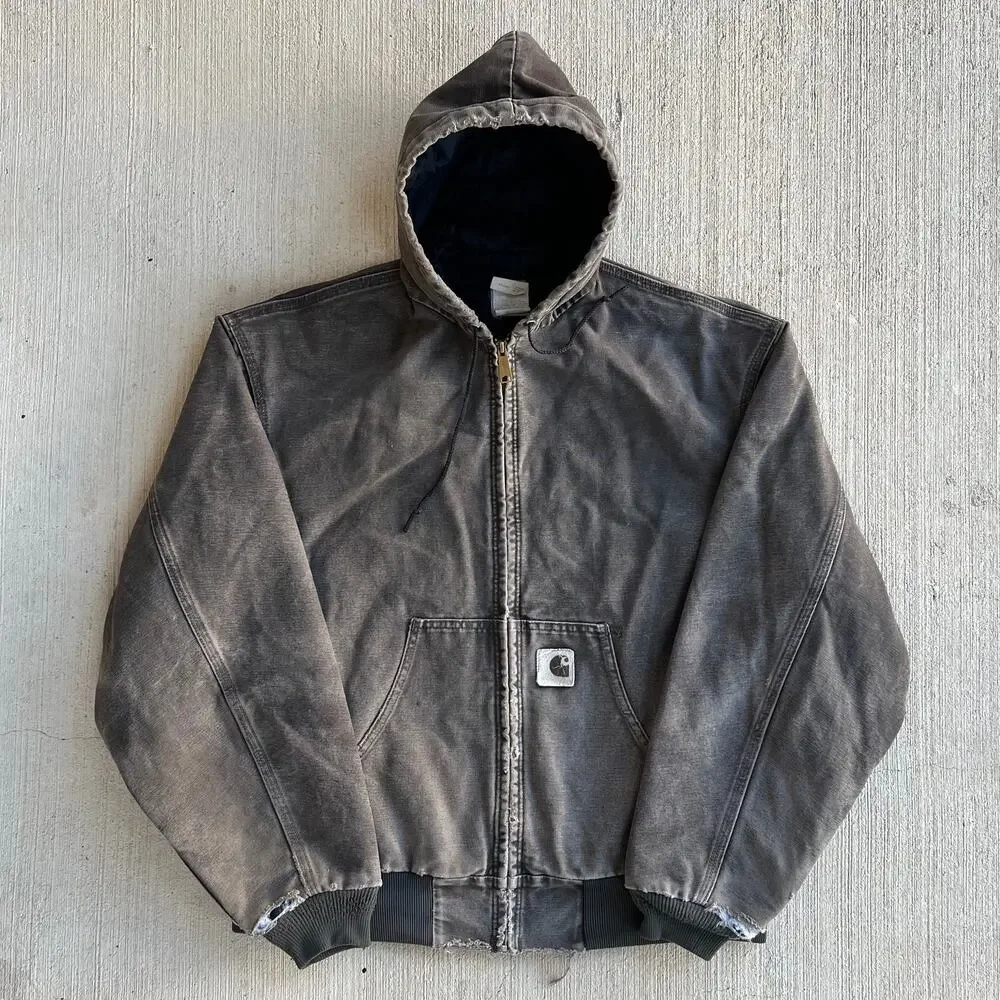 Carhartt J06 TMB brown hooded work wear jacket